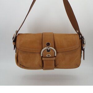 COACH 9434 Tan Leather Soho Shoulder Bag Vintage Y2K